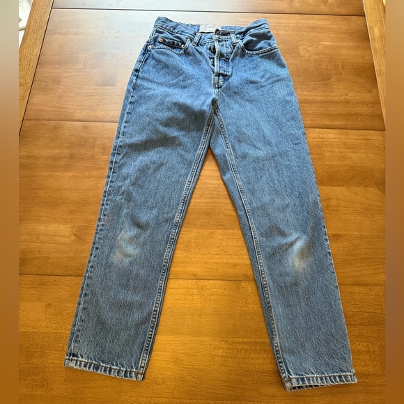 Everlane The ’90s Cheeky Jean Size 23 Ankle Medium Wash High Rise Straight - Picture 1 of 13